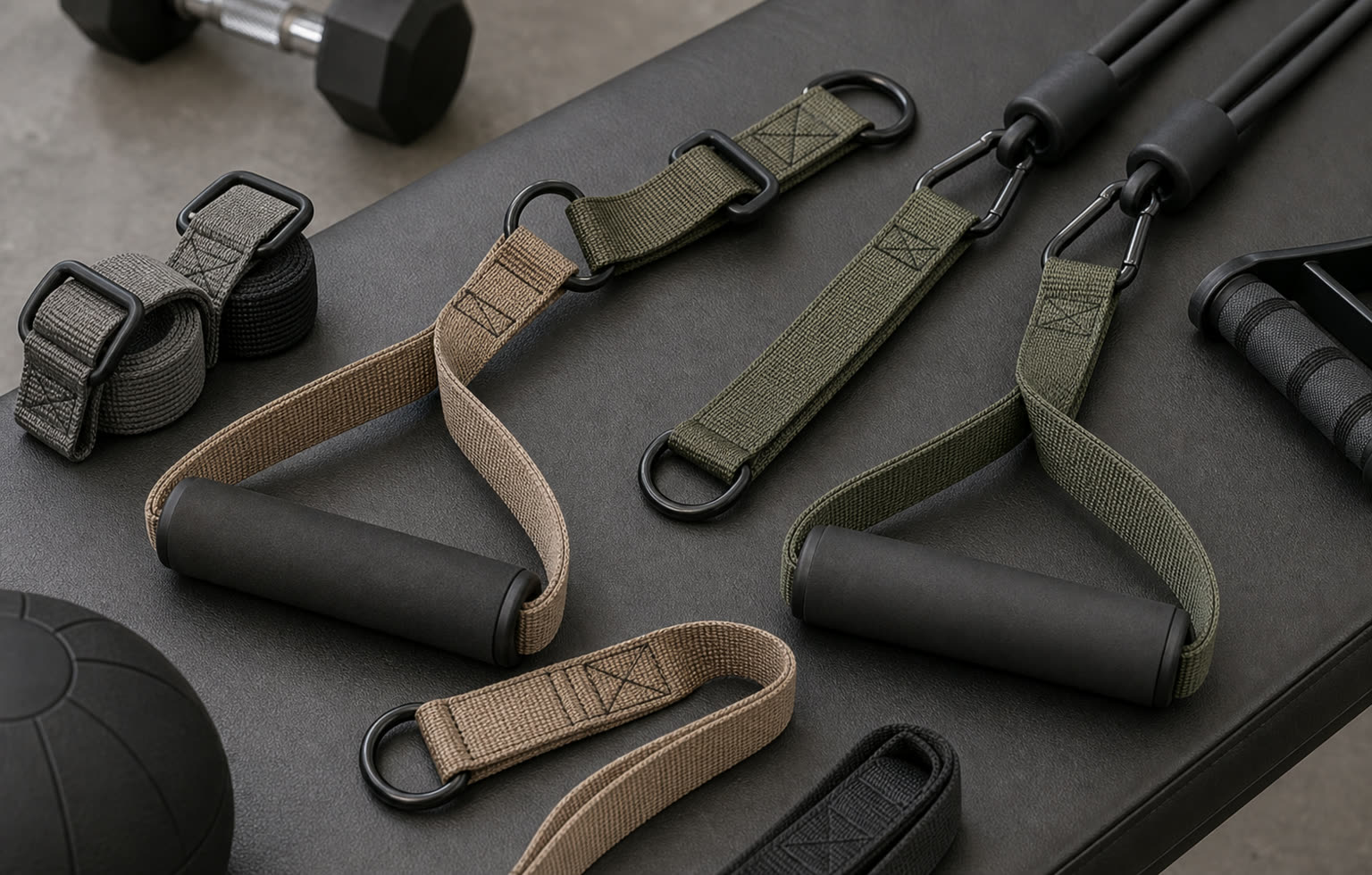 Exercise puller straps, sports training straps and grip webbing